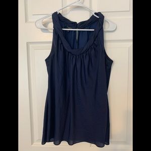 Talbots Navy Blouse